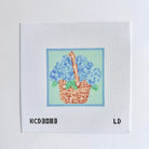 Mini Hydrangea Basket Canvas - KC Needlepoint