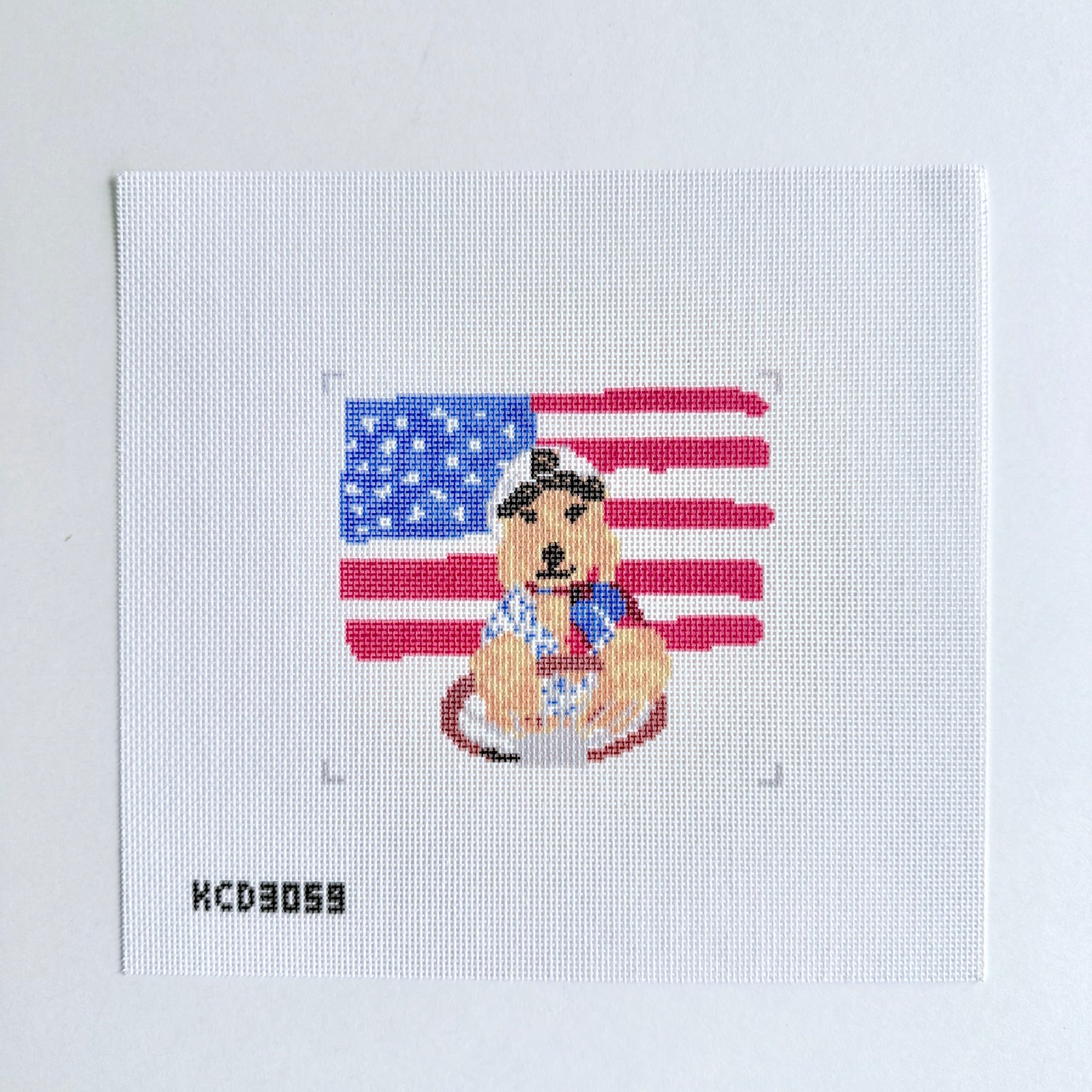 Dog Sea Captain Canvas - KC Needlepoint