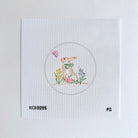 Bunny Round Canvas - KC Needlepoint