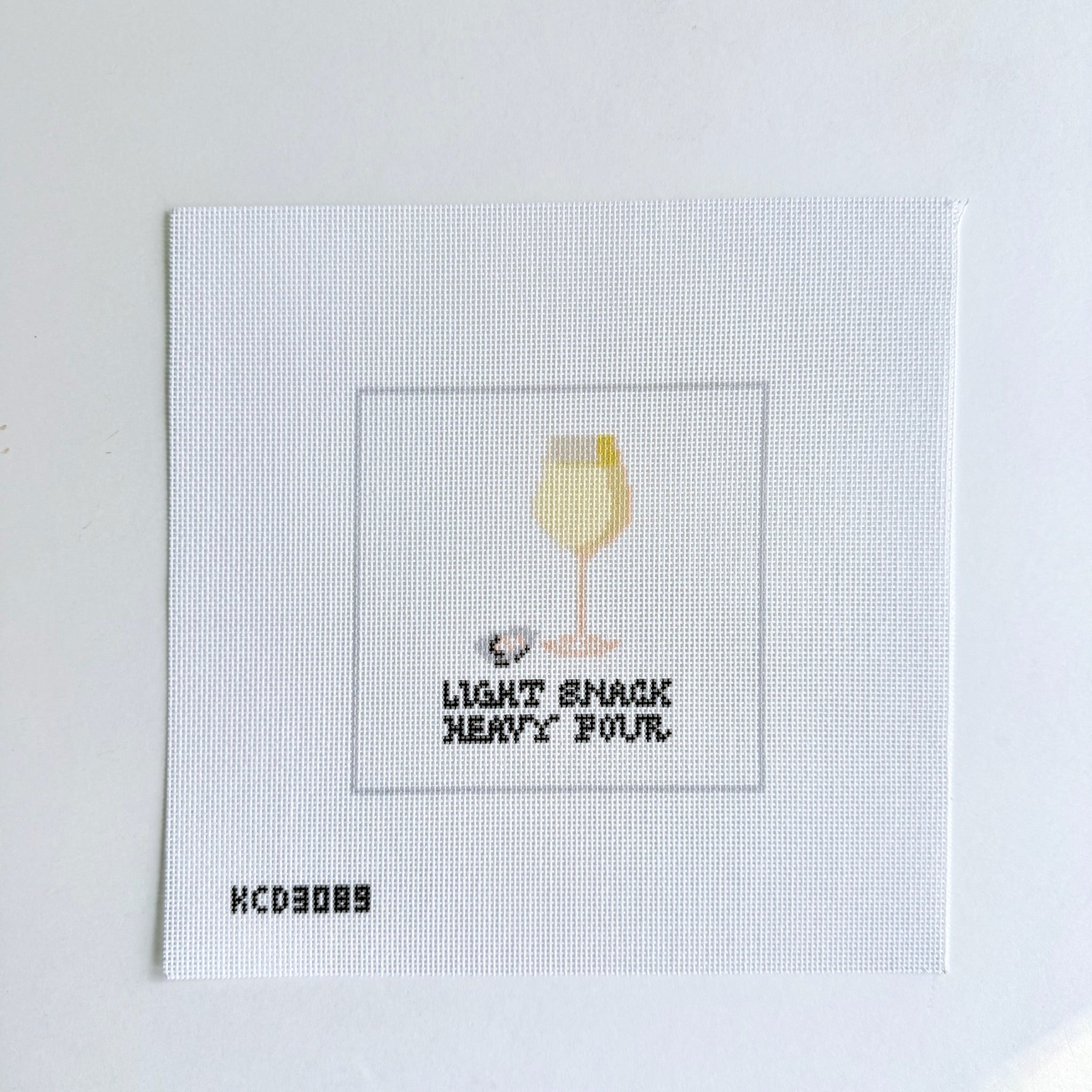 Light Snack Heavy Pour Canvas - KC Needlepoint