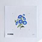 Blue Flowers Canvas - KC Needlepoint