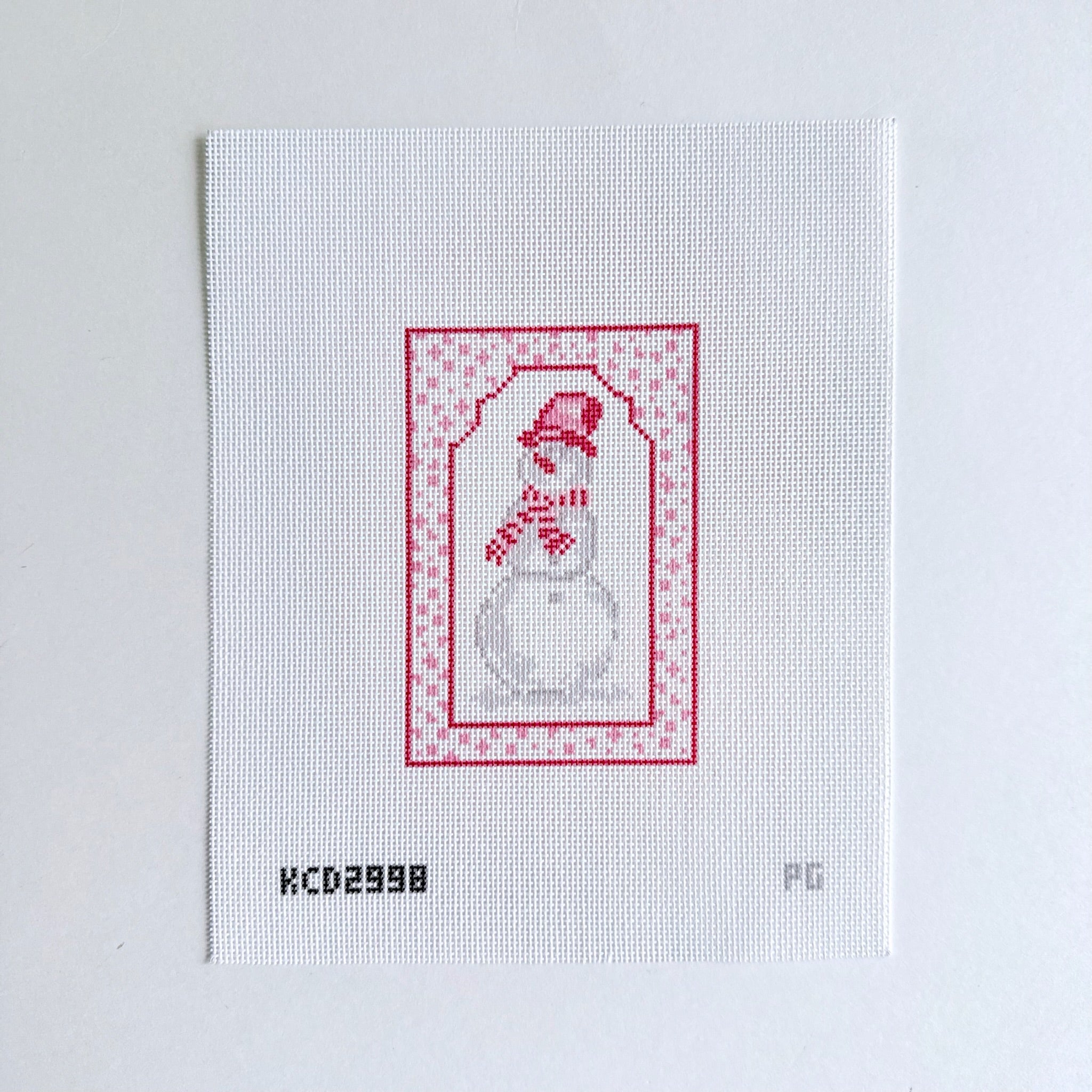 Snowman Ornament Canvas - KC Needlepoint