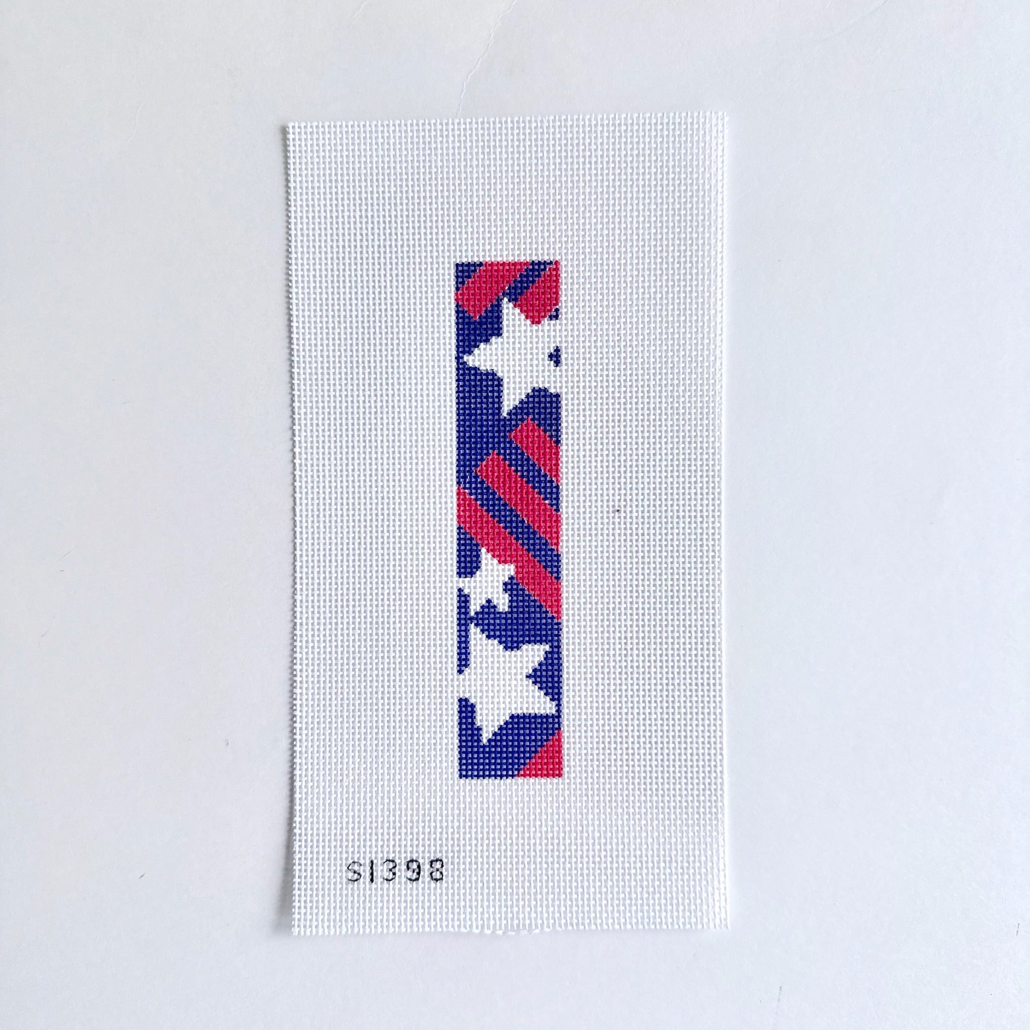 Red White and Blue with Stars Key Fob/Bookmark Canvas - KC Needlepoint