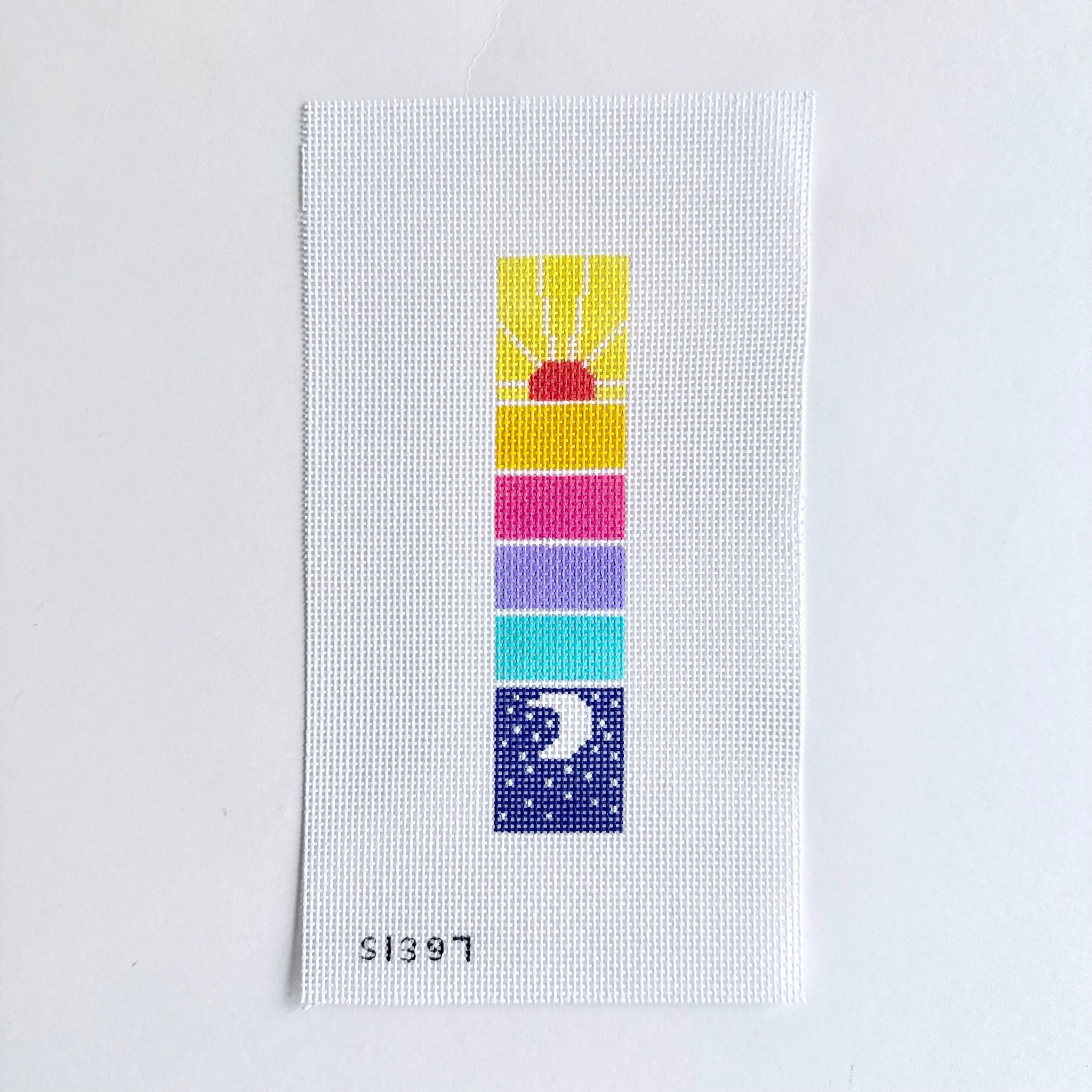 Sun and Moon Key Fob/Bookmark Canvas - KC Needlepoint