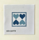 Four Suits in Blue - Hearts Canvas - KC Needlepoint