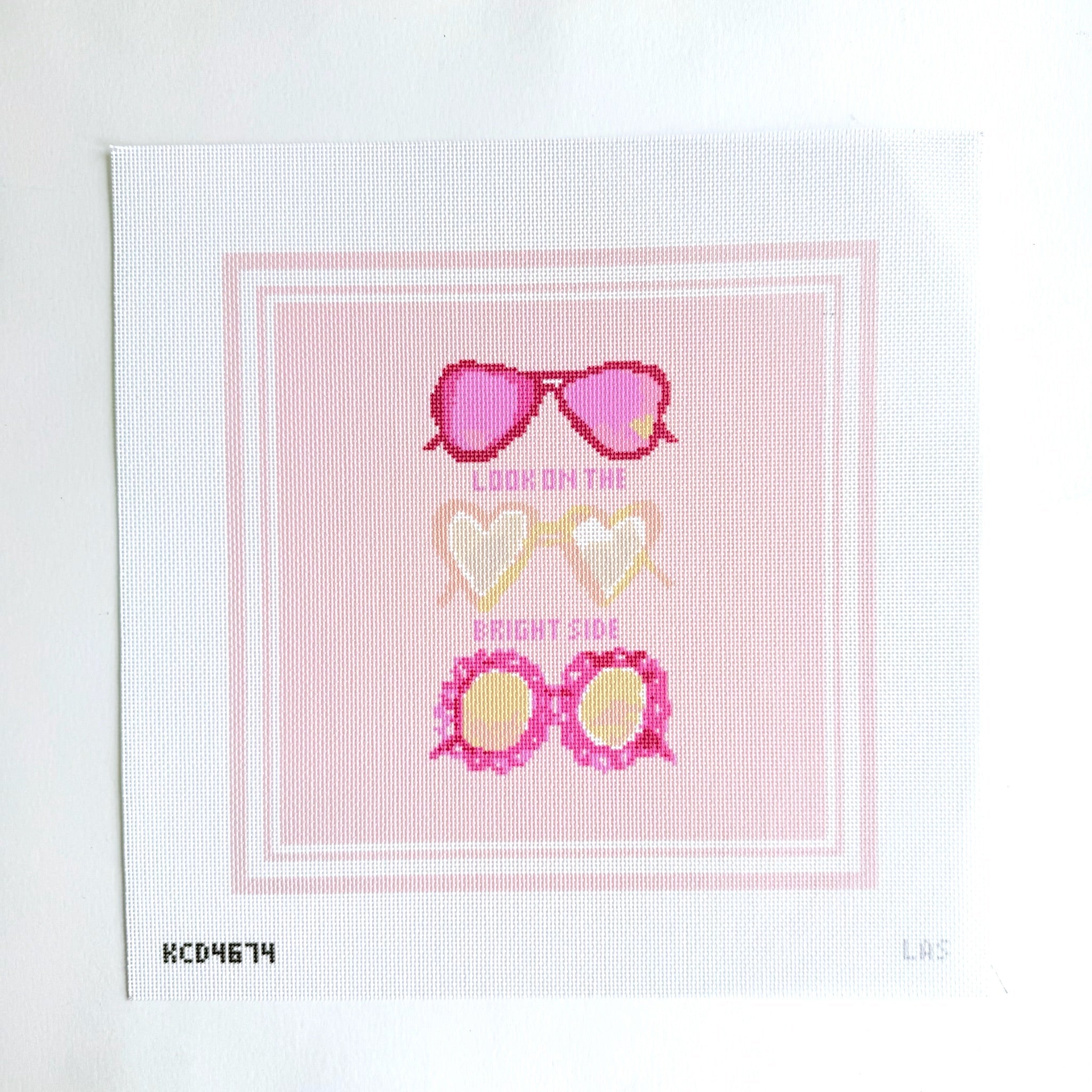 Look on the Bright Side Canvas - KC Needlepoint
