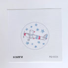 Biplane with Stars Canvas - KC Needlepoint