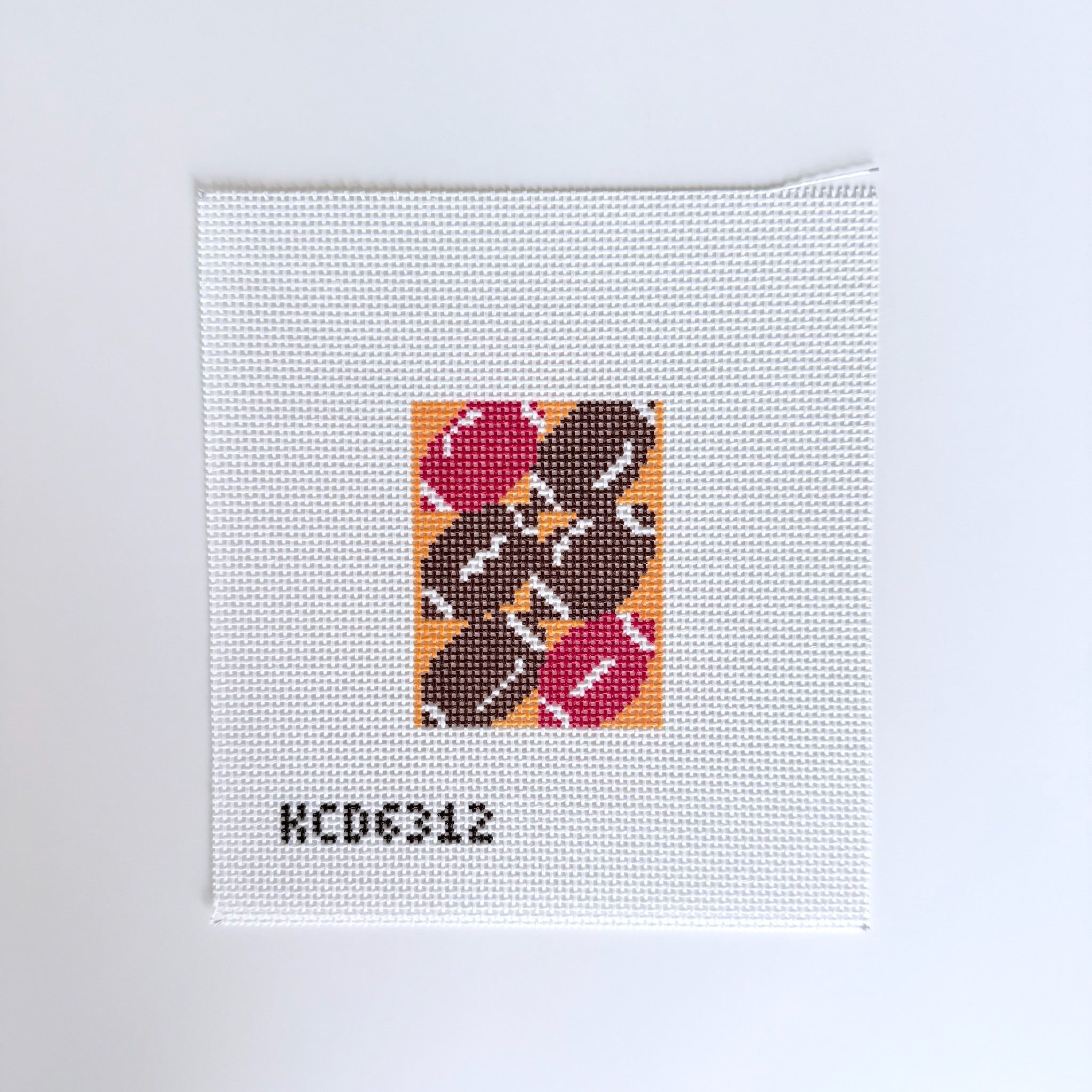 Football Bag Tag Canvas - KC Needlepoint