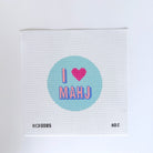 I Heart Mahj Round Canvas - KC Needlepoint