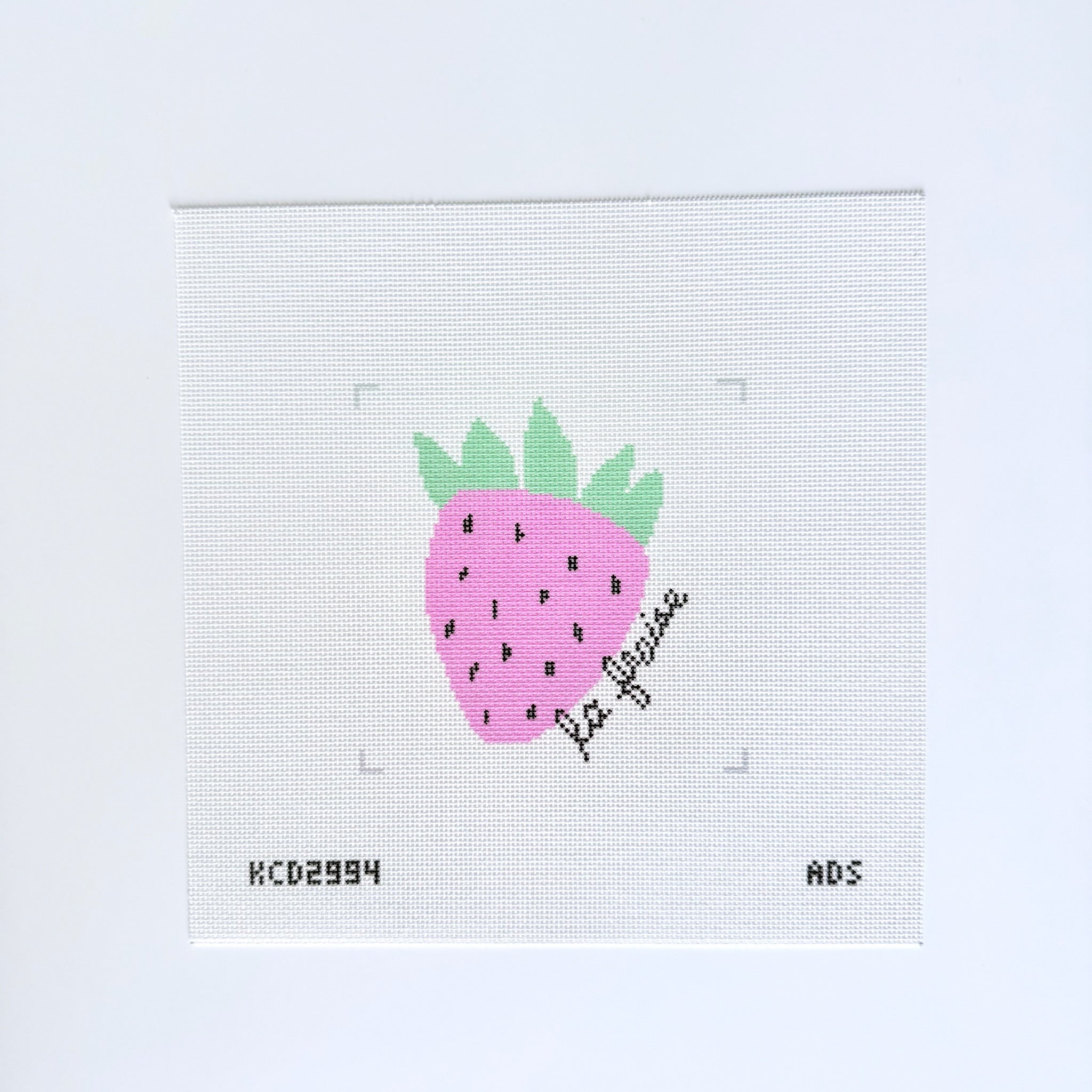 La Fraise Square Canvas - KC Needlepoint