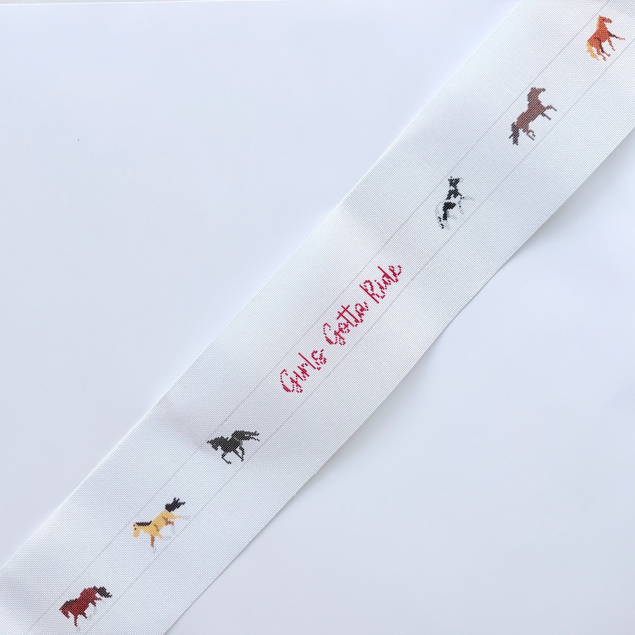 Girls Gotta Ride Canvas - KC Needlepoint