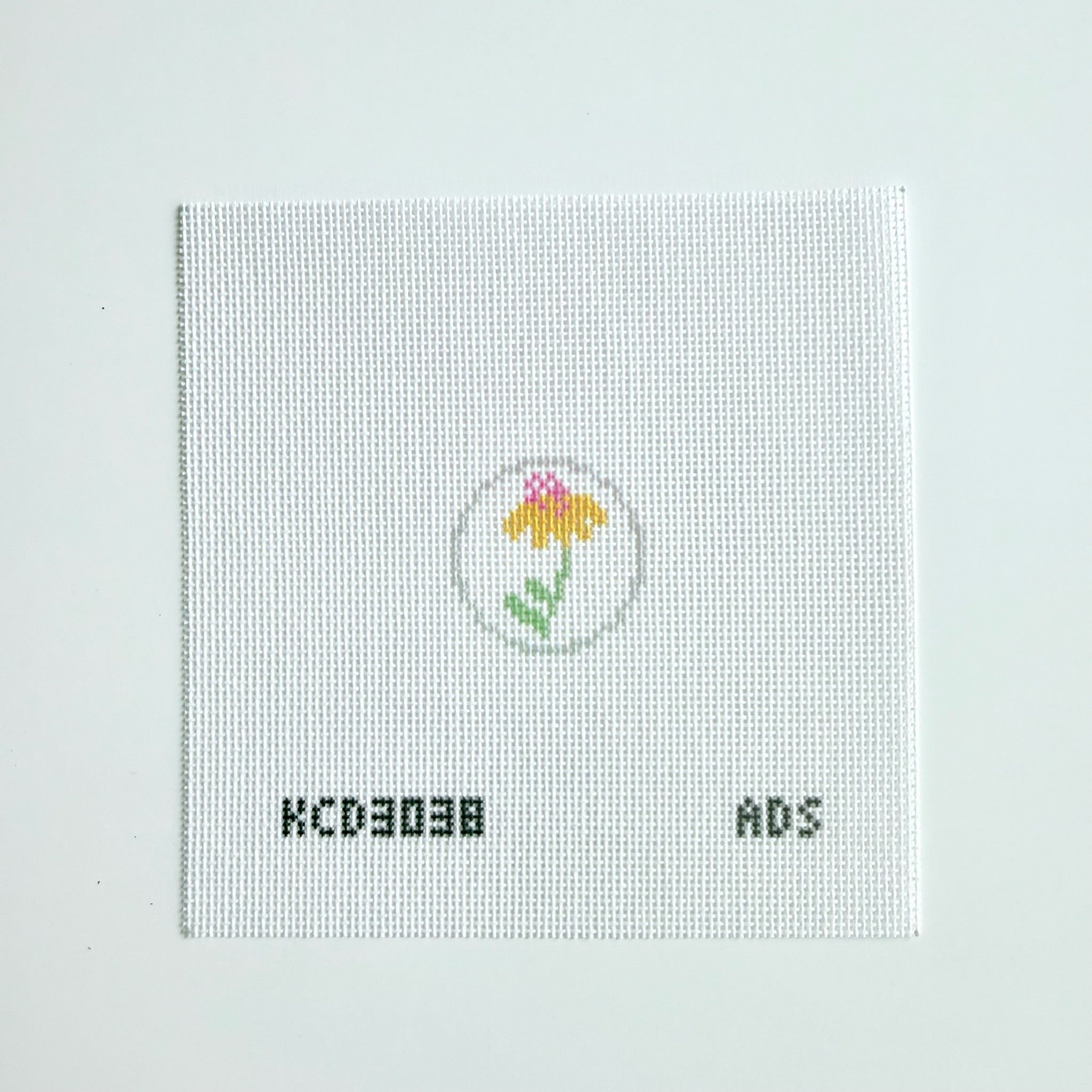 Flower Tag 2 Canvas - KC Needlepoint