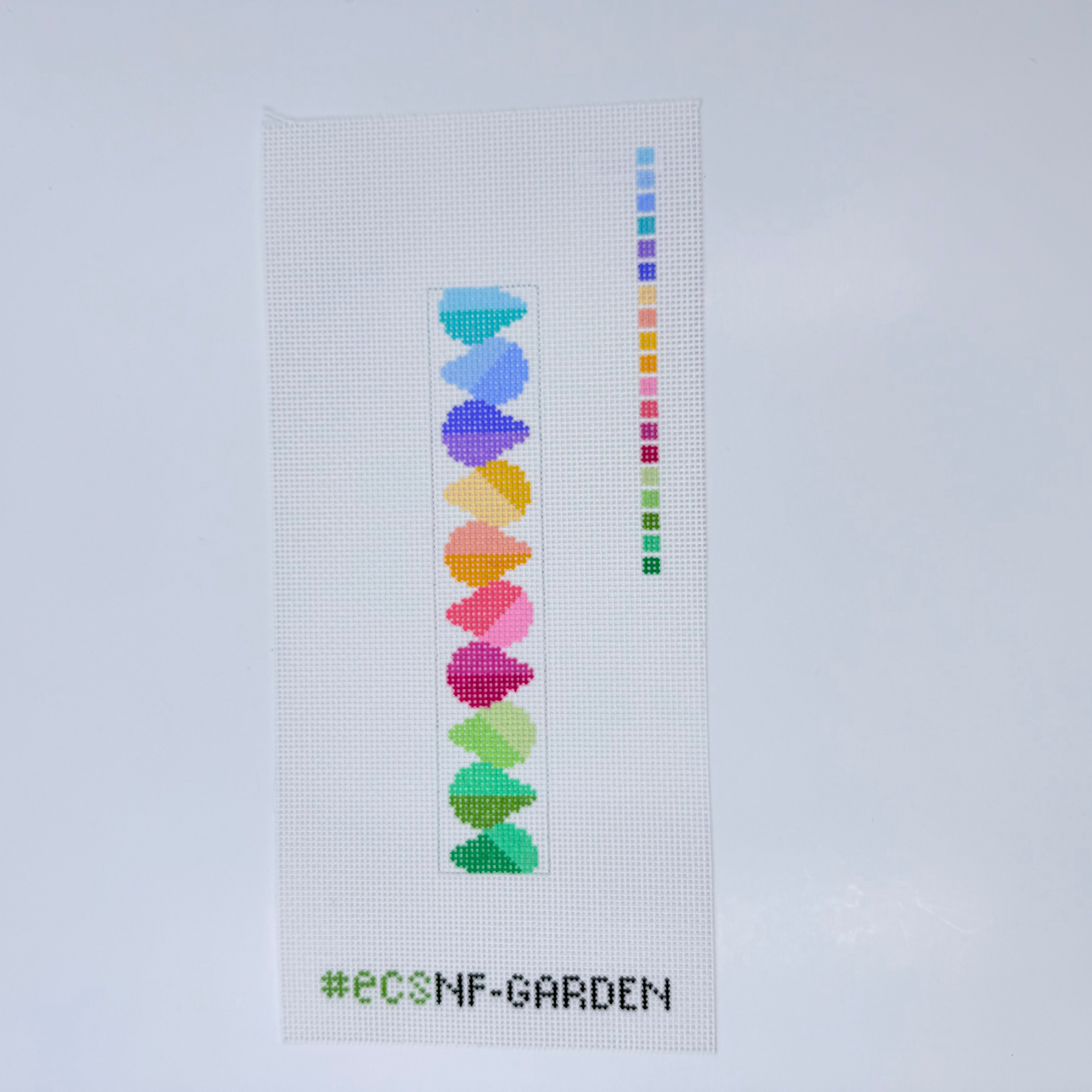 Garden Key Fob Canvas - KC Needlepoint