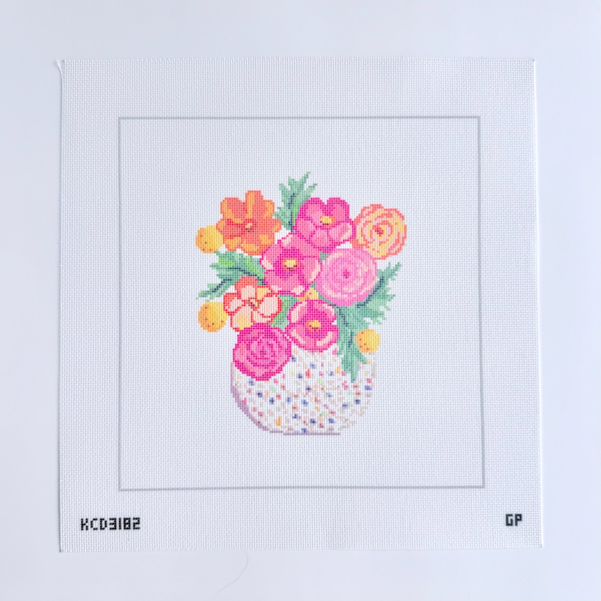 Confetti in Bloom Canvas - KC Needlepoint