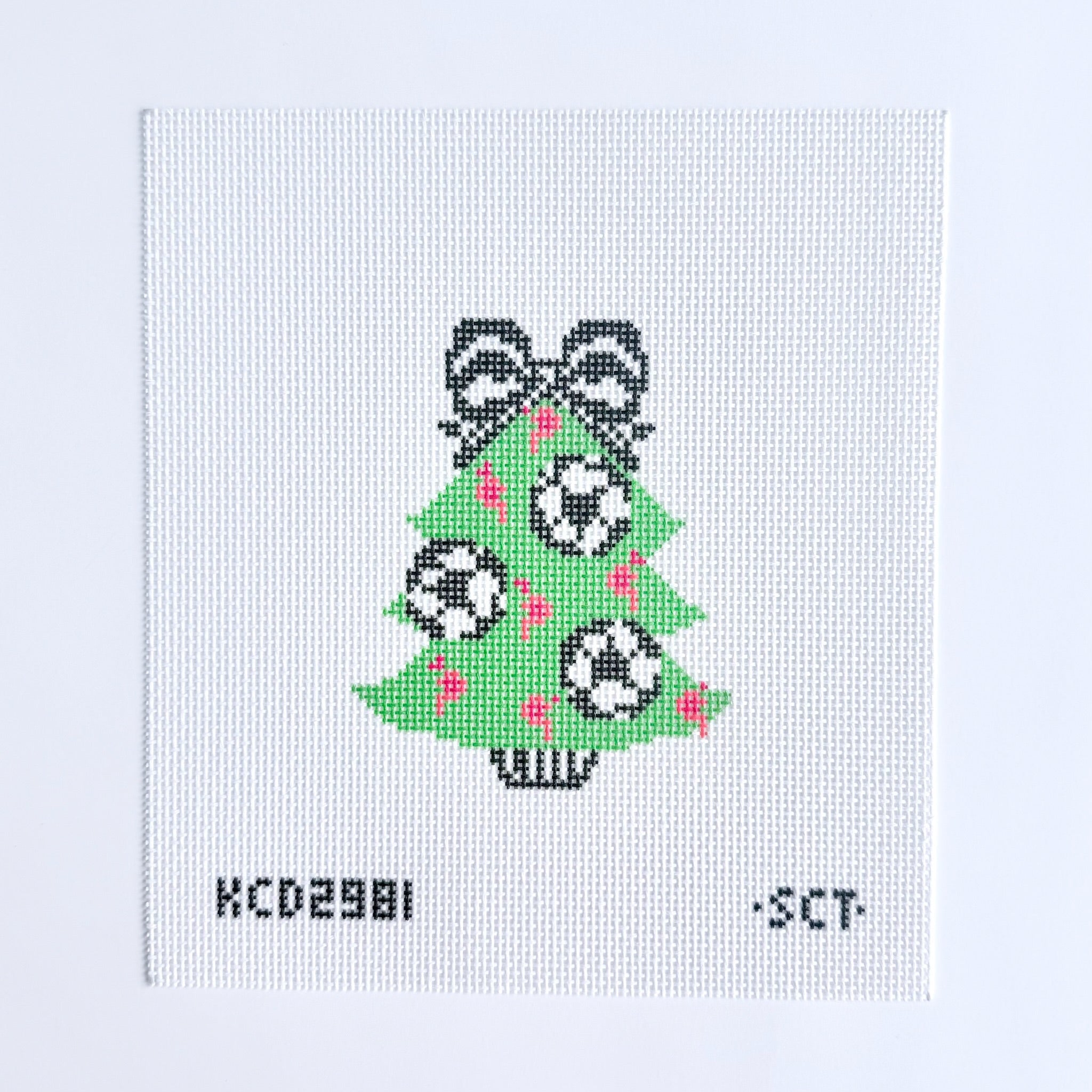 Soccer Tree Canvas - KC Needlepoint