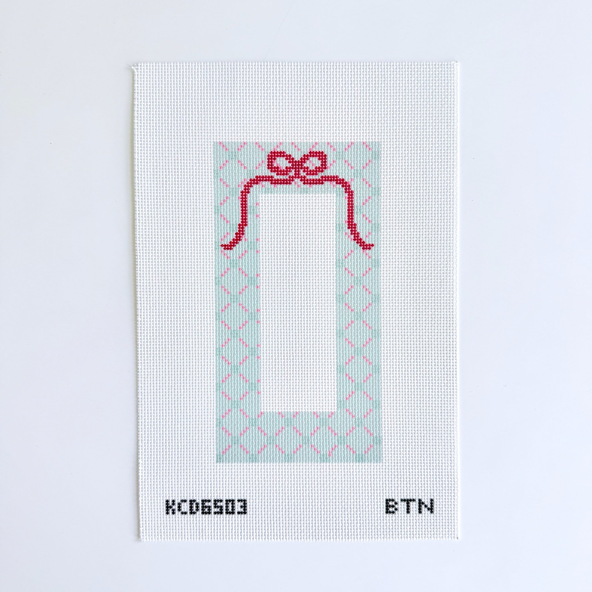Holiday Photo Booth Frame Canvas - KC Needlepoint