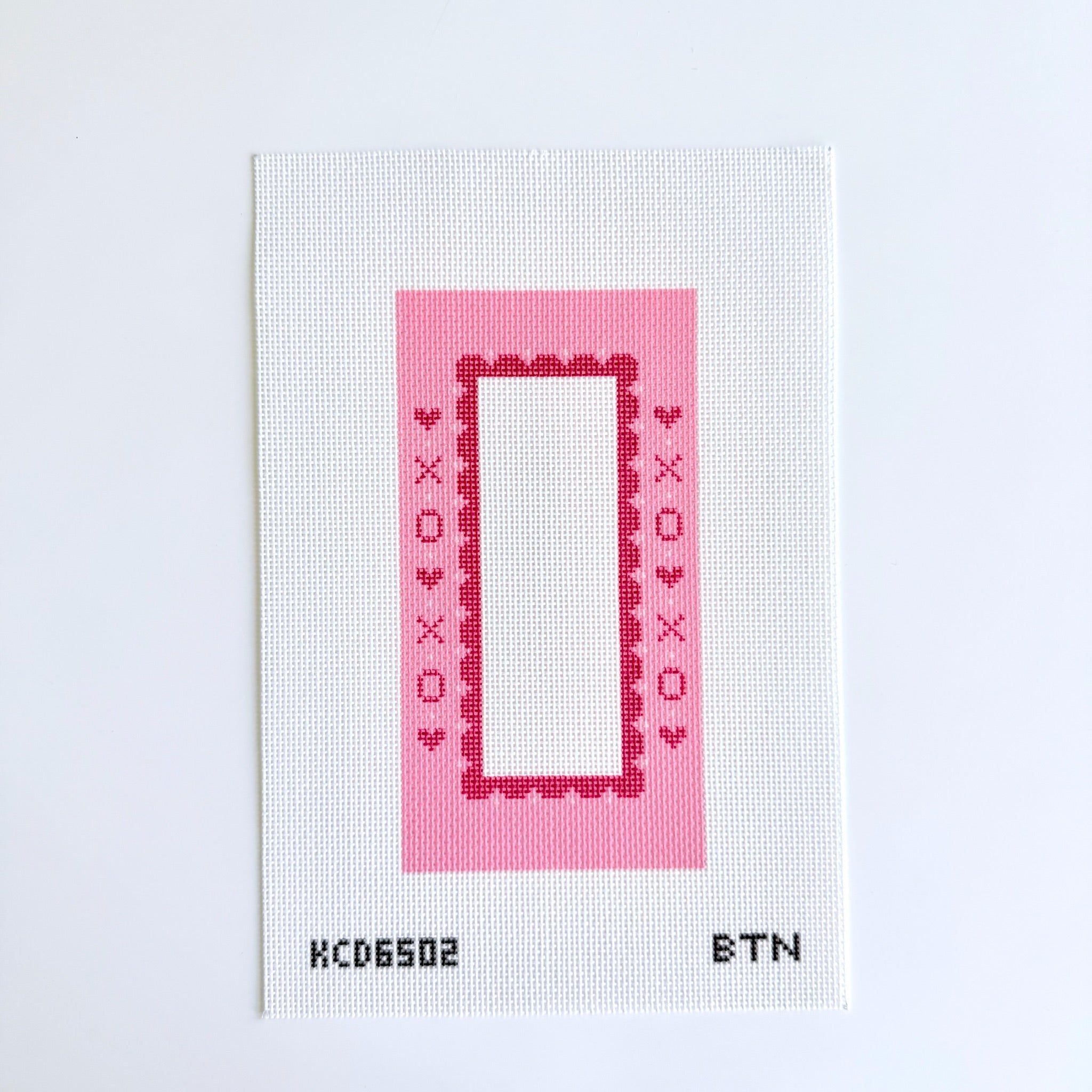 XO Photo Booth Frame Canvas - KC Needlepoint
