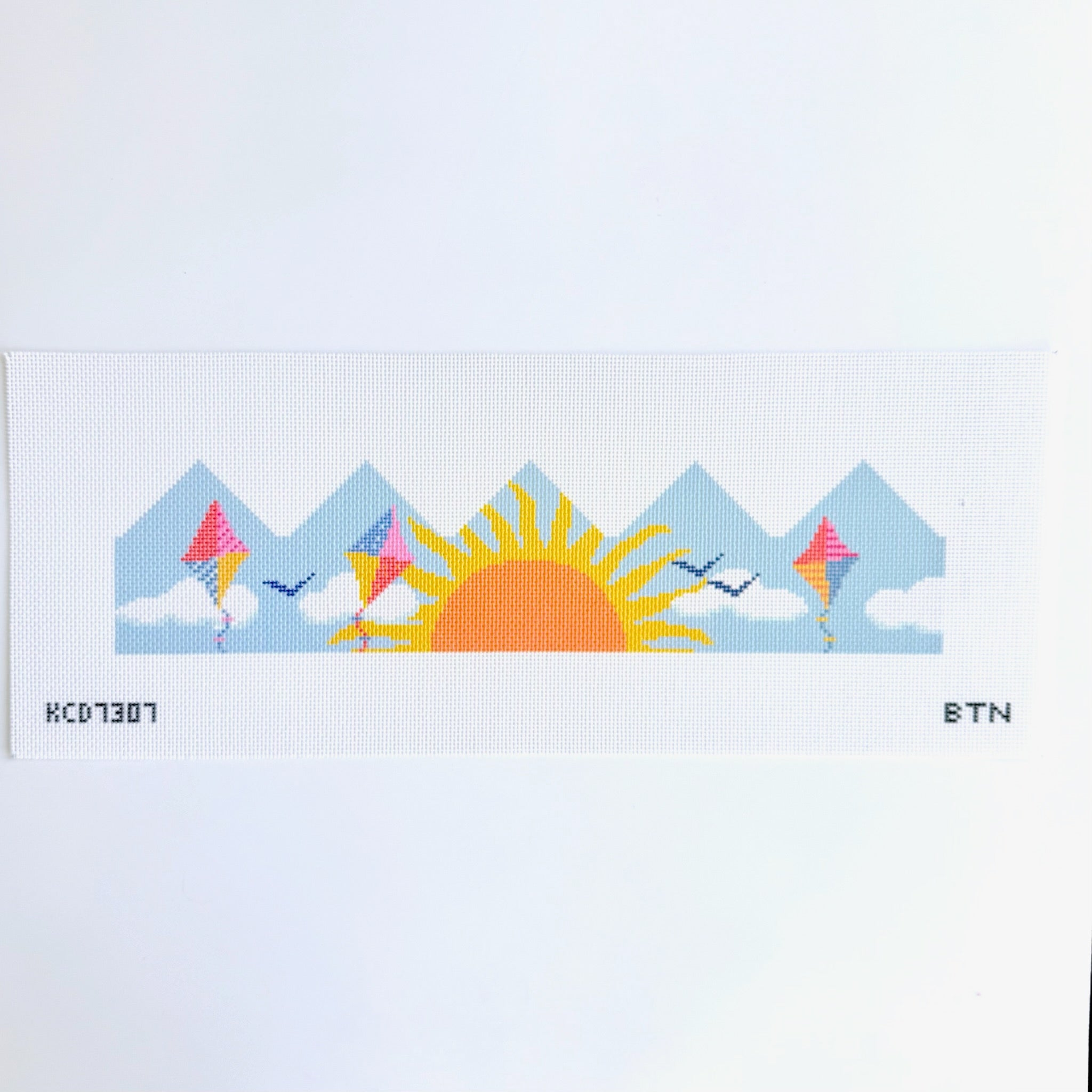 Sunny Sky Birthday Crown Canvas - KC Needlepoint