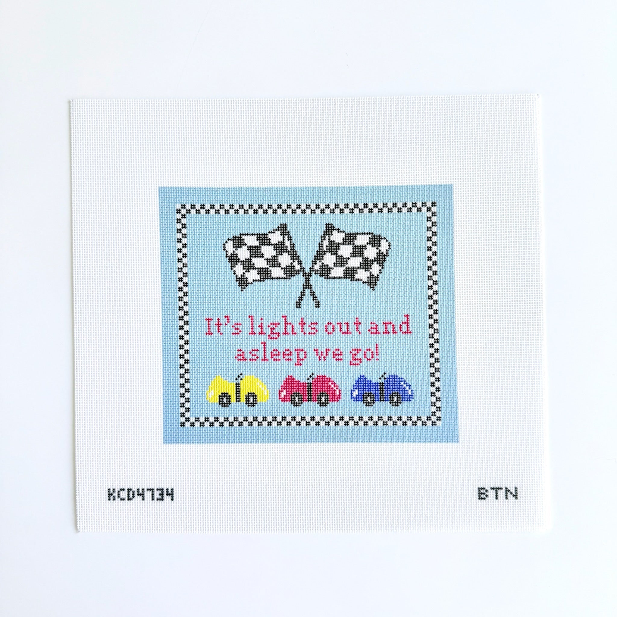 It's Lights Out and Asleep We Go Canvas - KC Needlepoint
