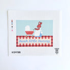 Hush Little Bunny Blue Canvas - KC Needlepoint