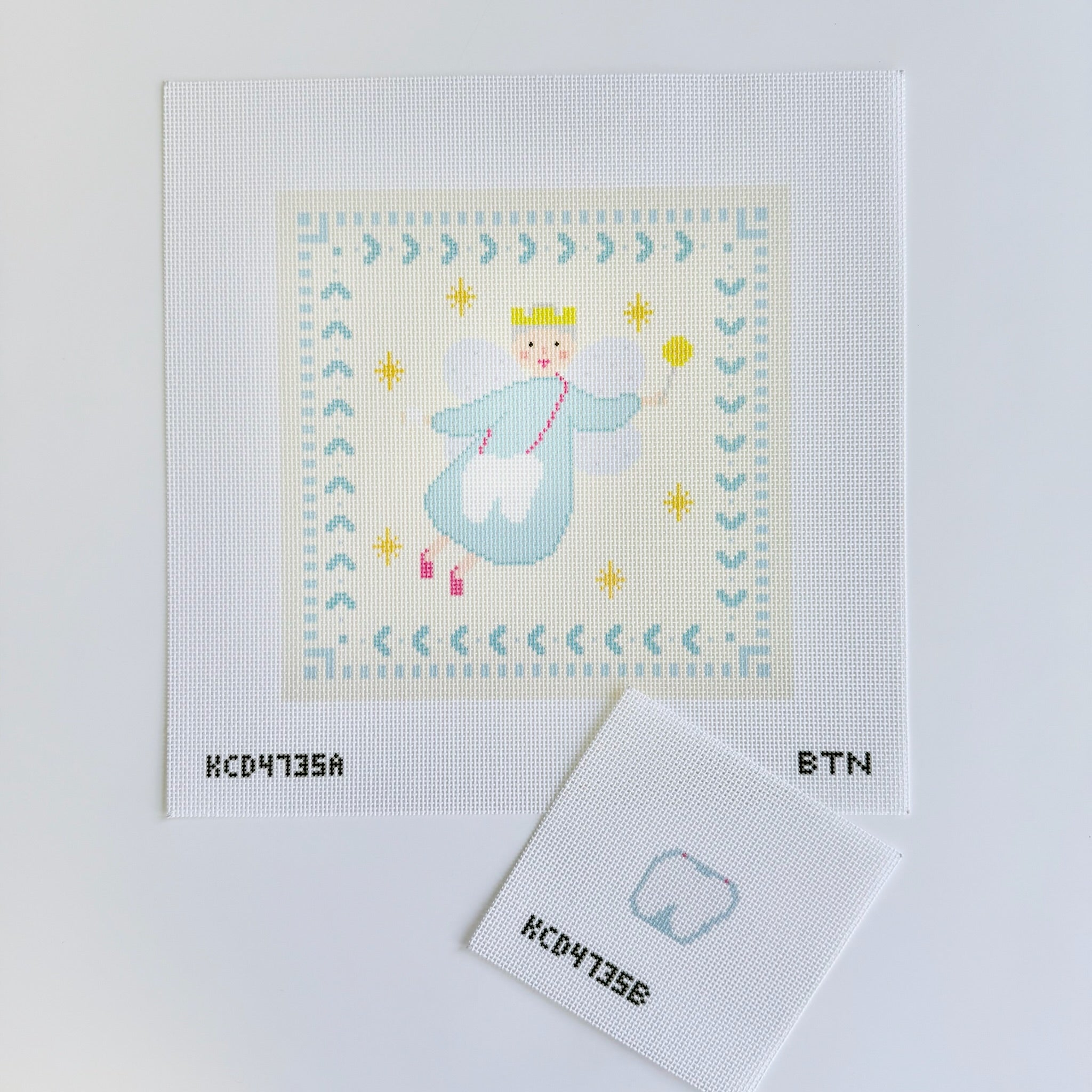 Tooth Fairy Pillow with Pocket Canvas - KC Needlepoint