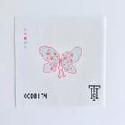 Pink Butterfly Canvas - KC Needlepoint