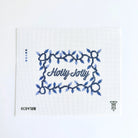 Holly Jolly Blue Sign Canvas - KC Needlepoint