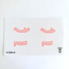 Peach Icing Milestone Canvas - KC Needlepoint