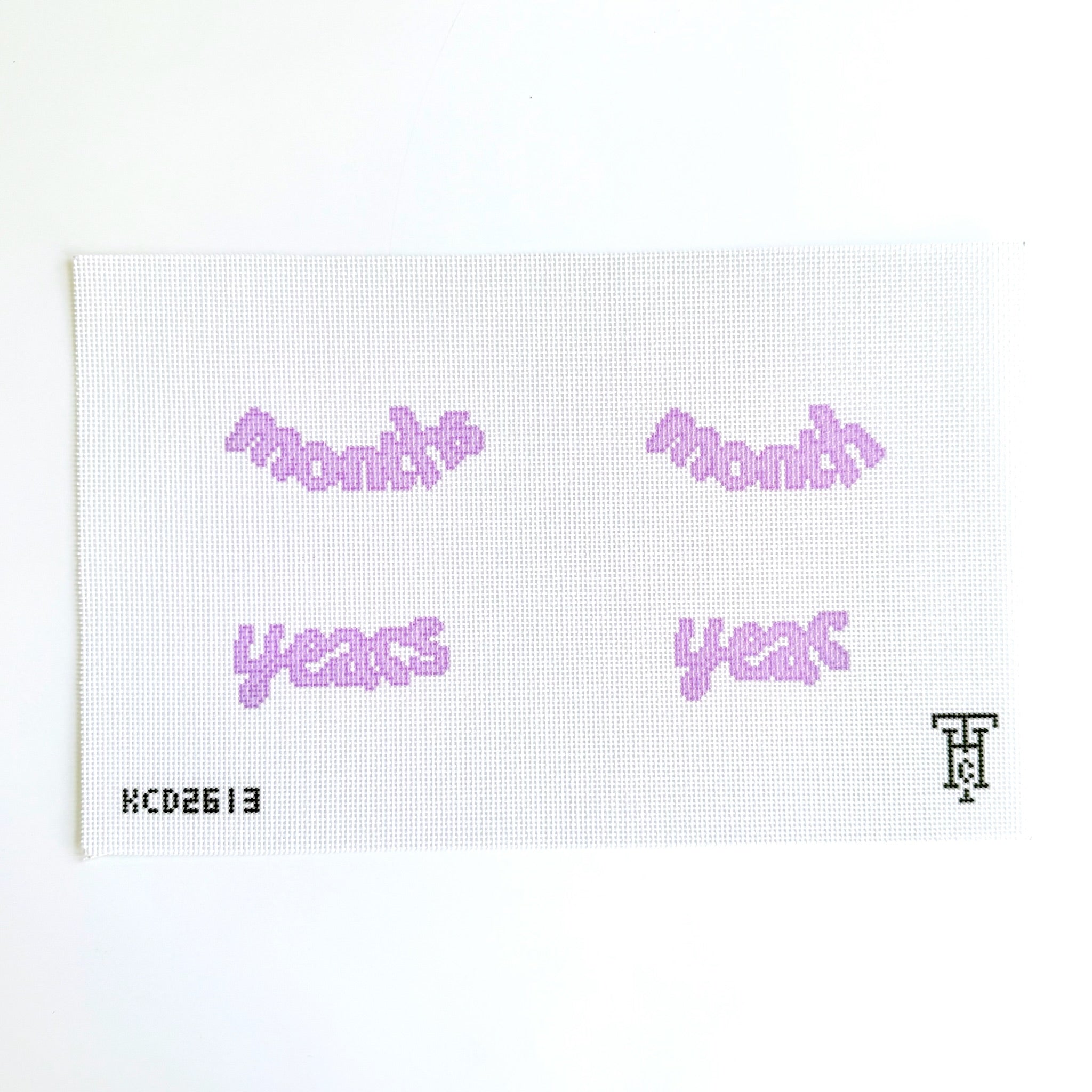 Purple Icing Milestone Canvas - KC Needlepoint