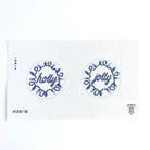 Holly Jolly Blue Ornaments Canvas - KC Needlepoint