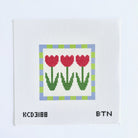Folk Art Florals Square Five Canvas - KC Needlepoint
