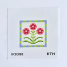 Folk Art Florals Square Three Canvas - KC Needlepoint