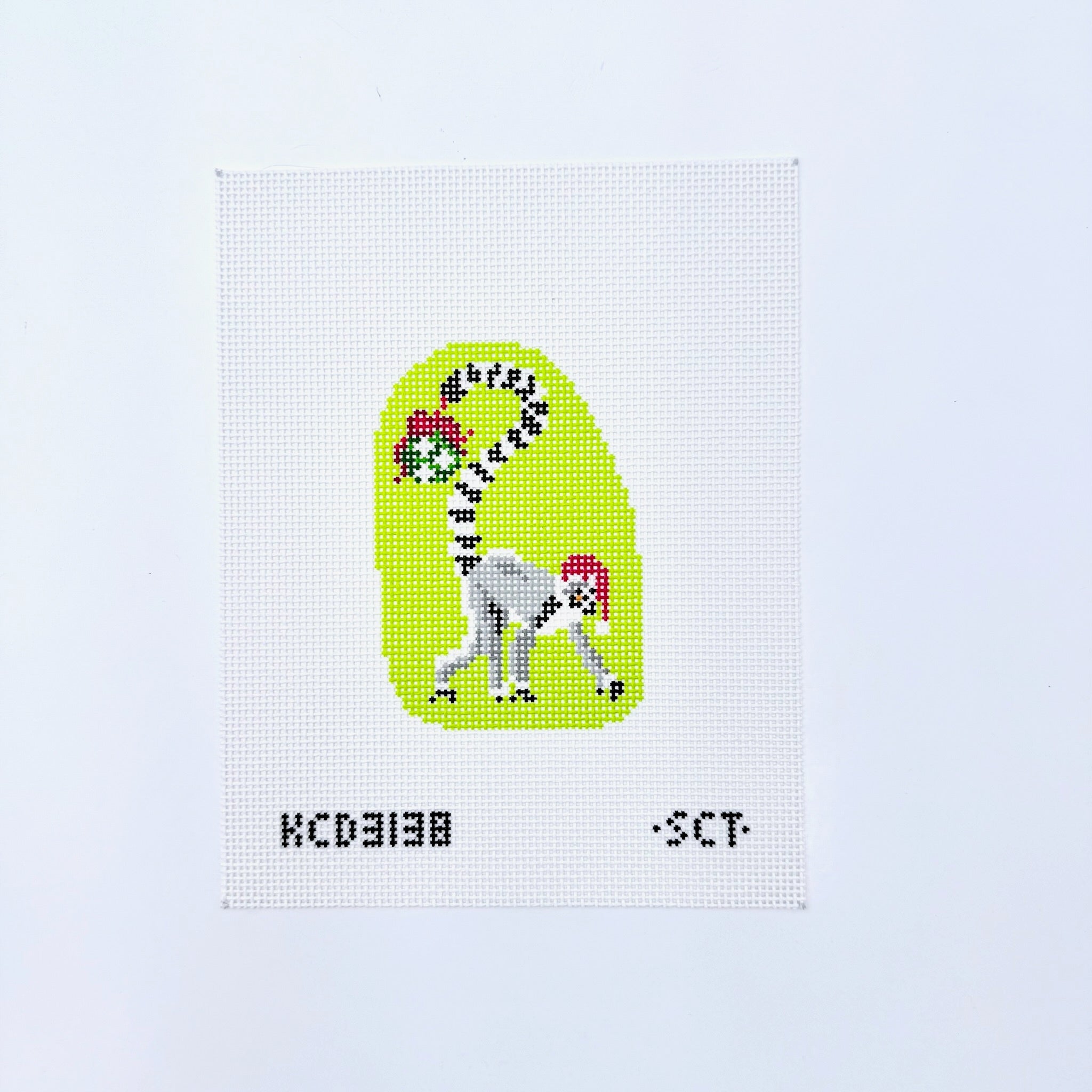 Holiday Lemur Canvas - KC Needlepoint