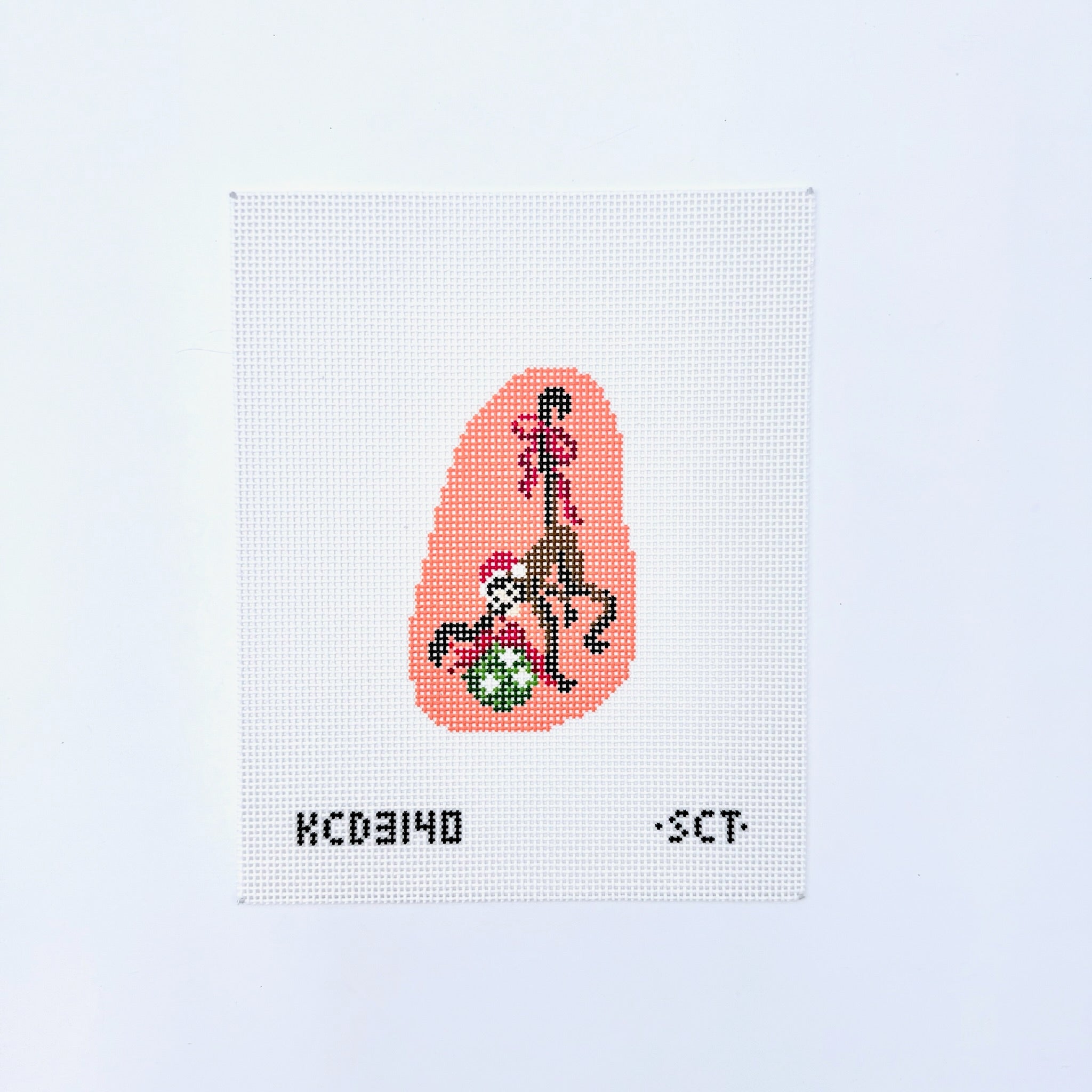 Holiday Spider Monkey Canvas - KC Needlepoint