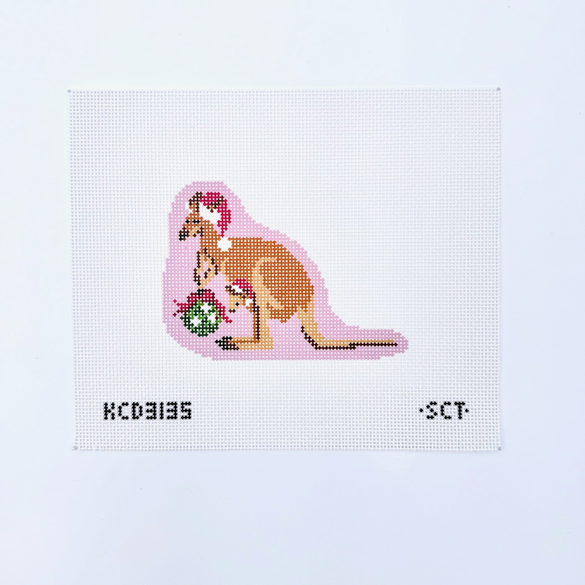Holiday Kangaroos Canvas - KC Needlepoint