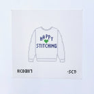 Happy Stitching Sweatshirt Canvas - KC Needlepoint