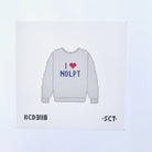 I Heart NDLPT Sweatshirt Canvas - KC Needlepoint