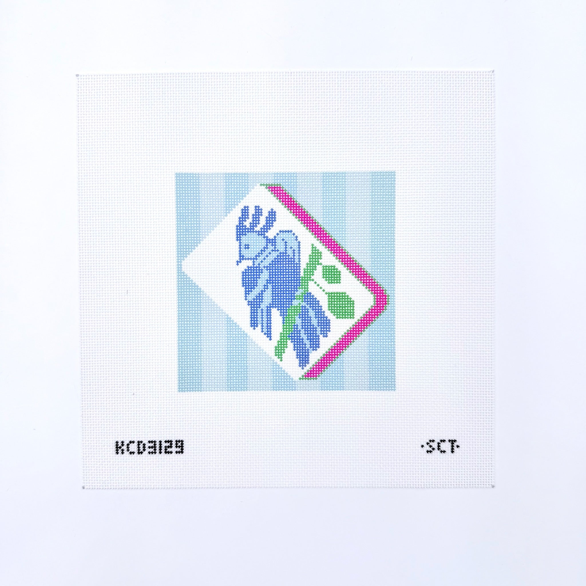 Bird Bam Coaster Canvas - KC Needlepoint