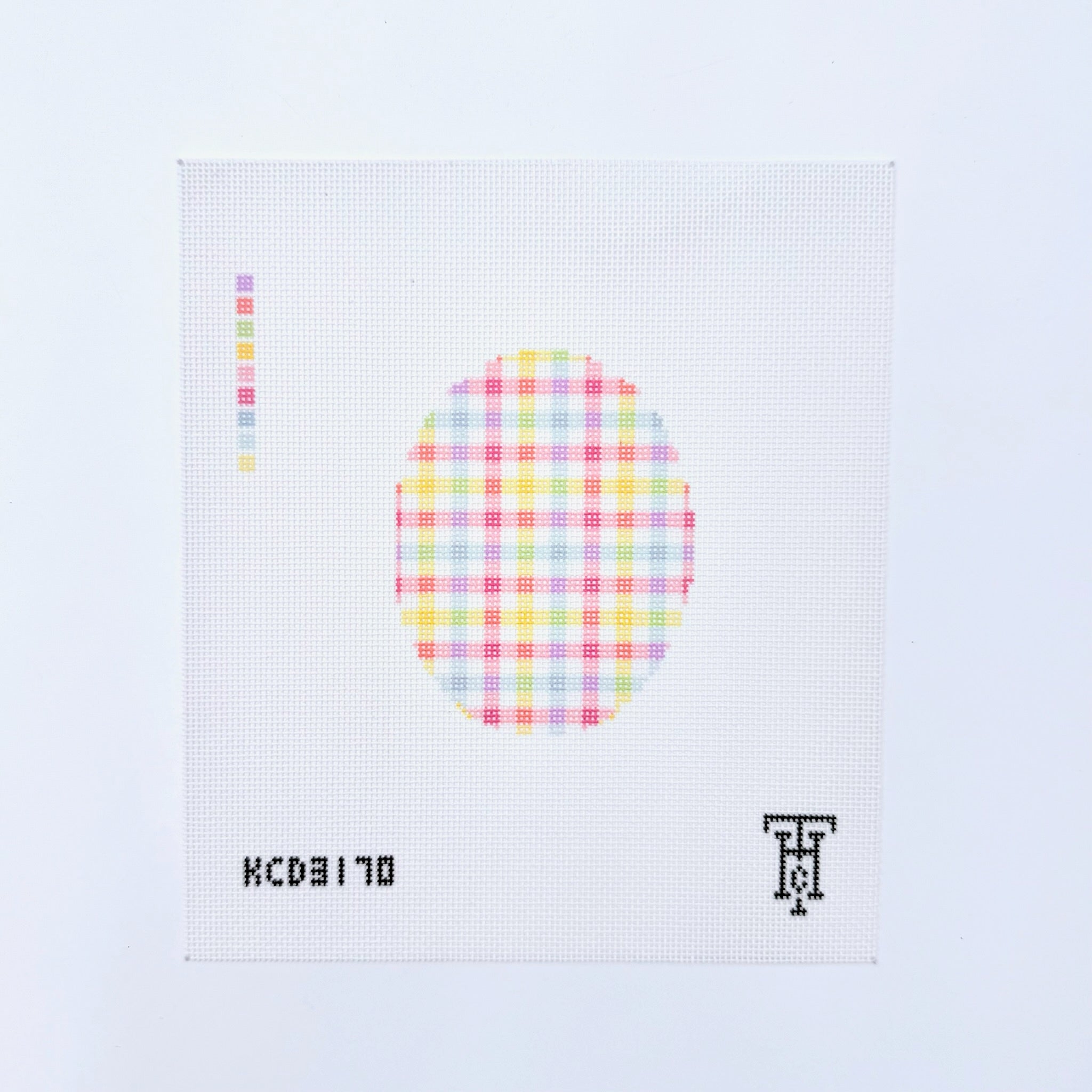 Tattersall Easter Egg Canvas - KC Needlepoint