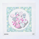 Life Is Like a Bowl of Eggies Square Canvas - KC Needlepoint
