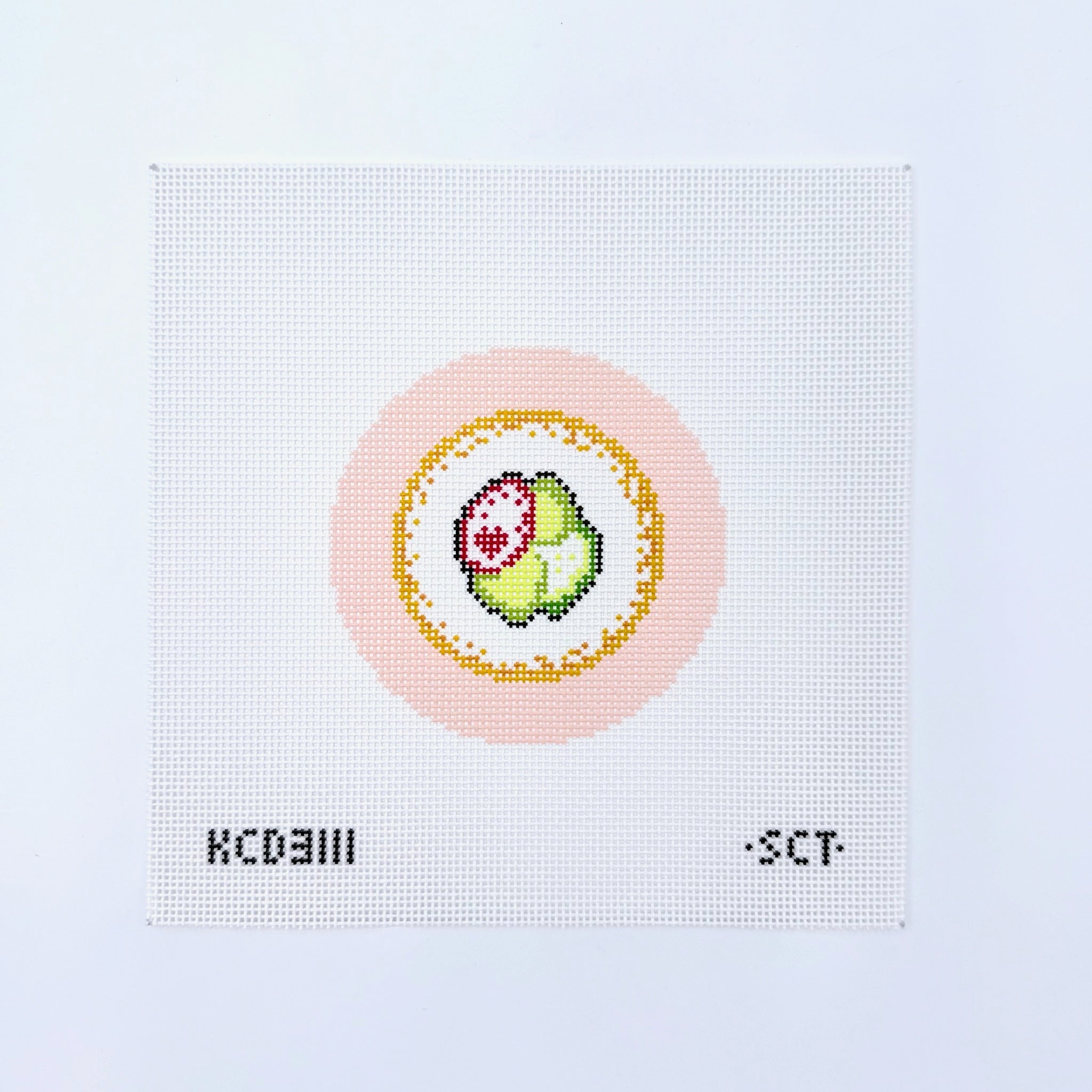 California Roll Love Canvas - KC Needlepoint