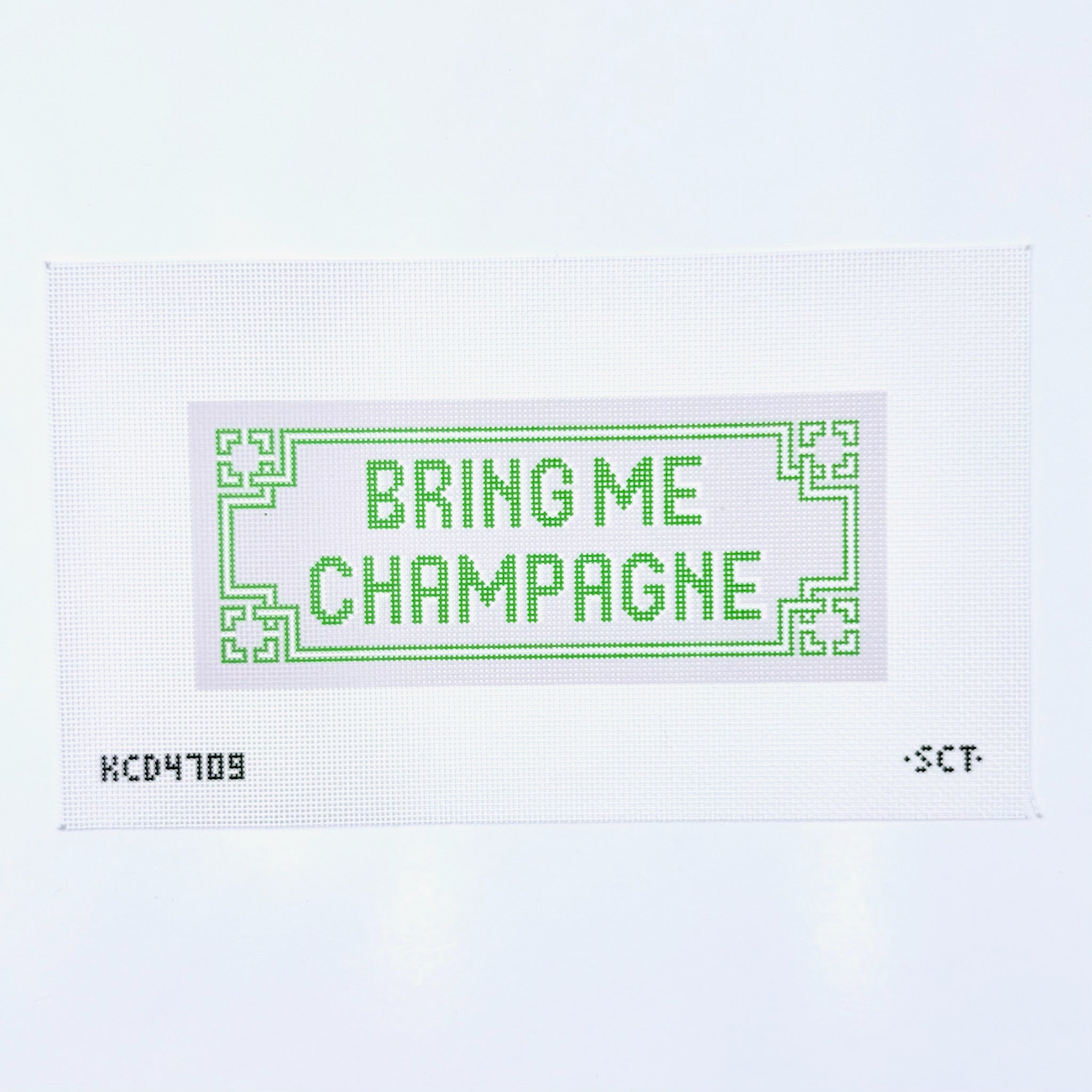 Bring Me Champagne Canvas - KC Needlepoint