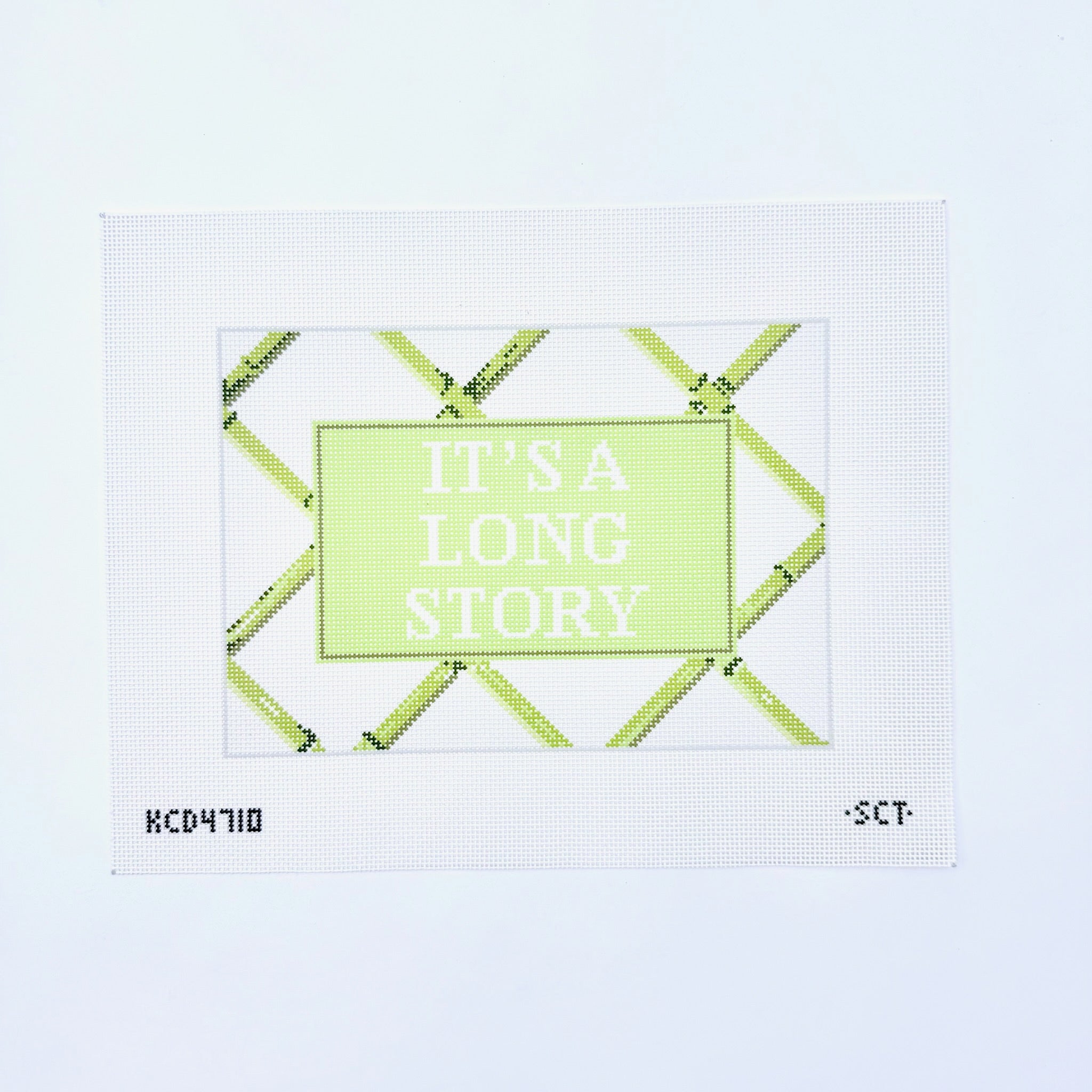It’s a Long Story Canvas - KC Needlepoint