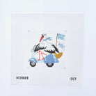 Special Delivery Stork - It’s a Boy Canvas - KC Needlepoint
