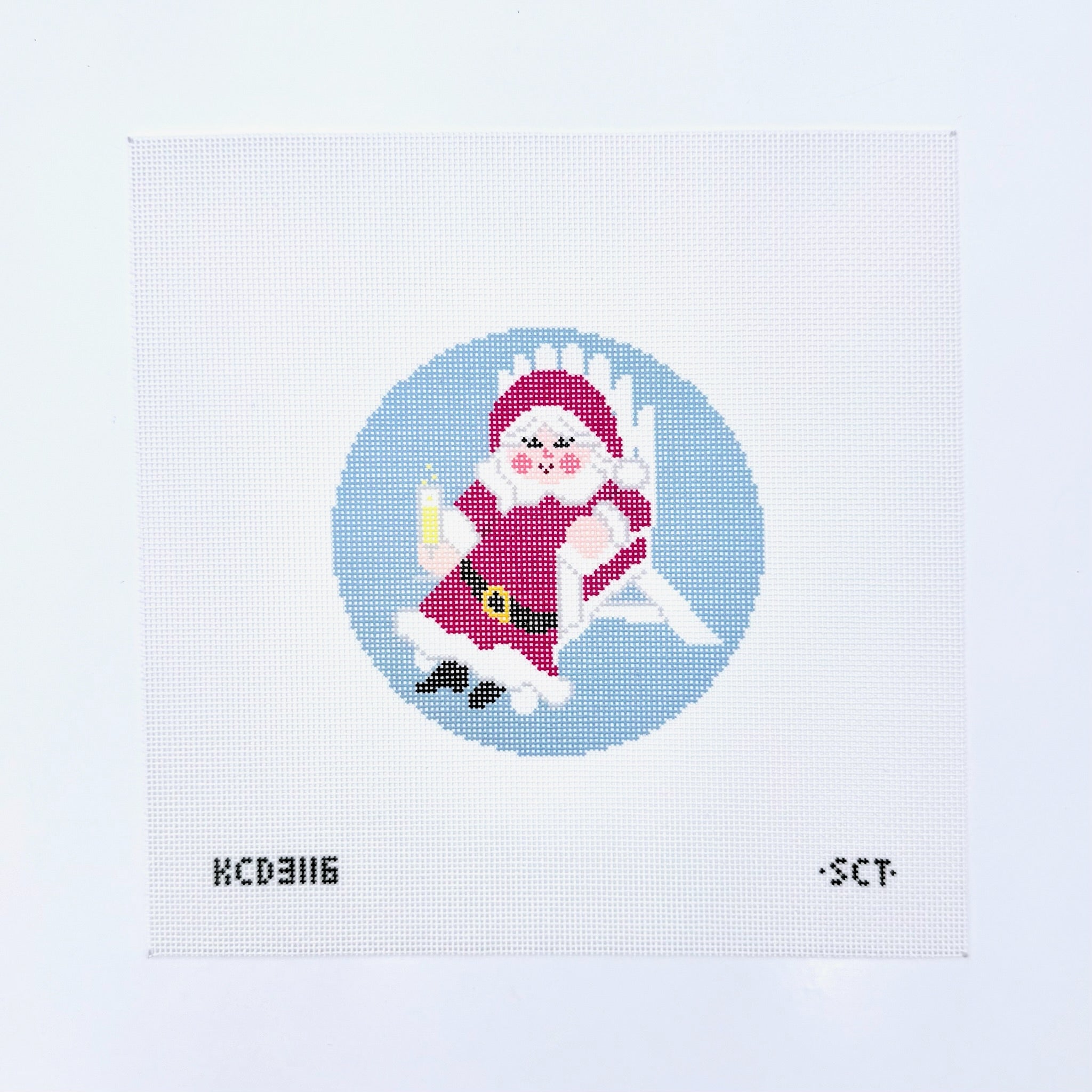 Cheers to Mrs. Claus Canvas - KC Needlepoint