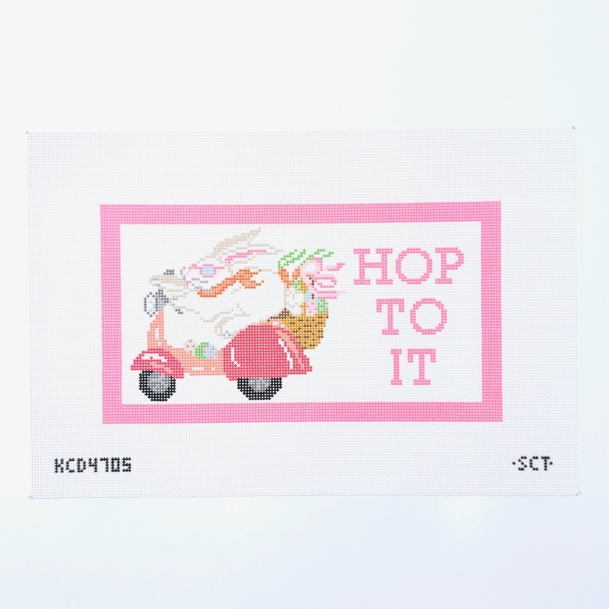 Hop to It Canvas - KC Needlepoint