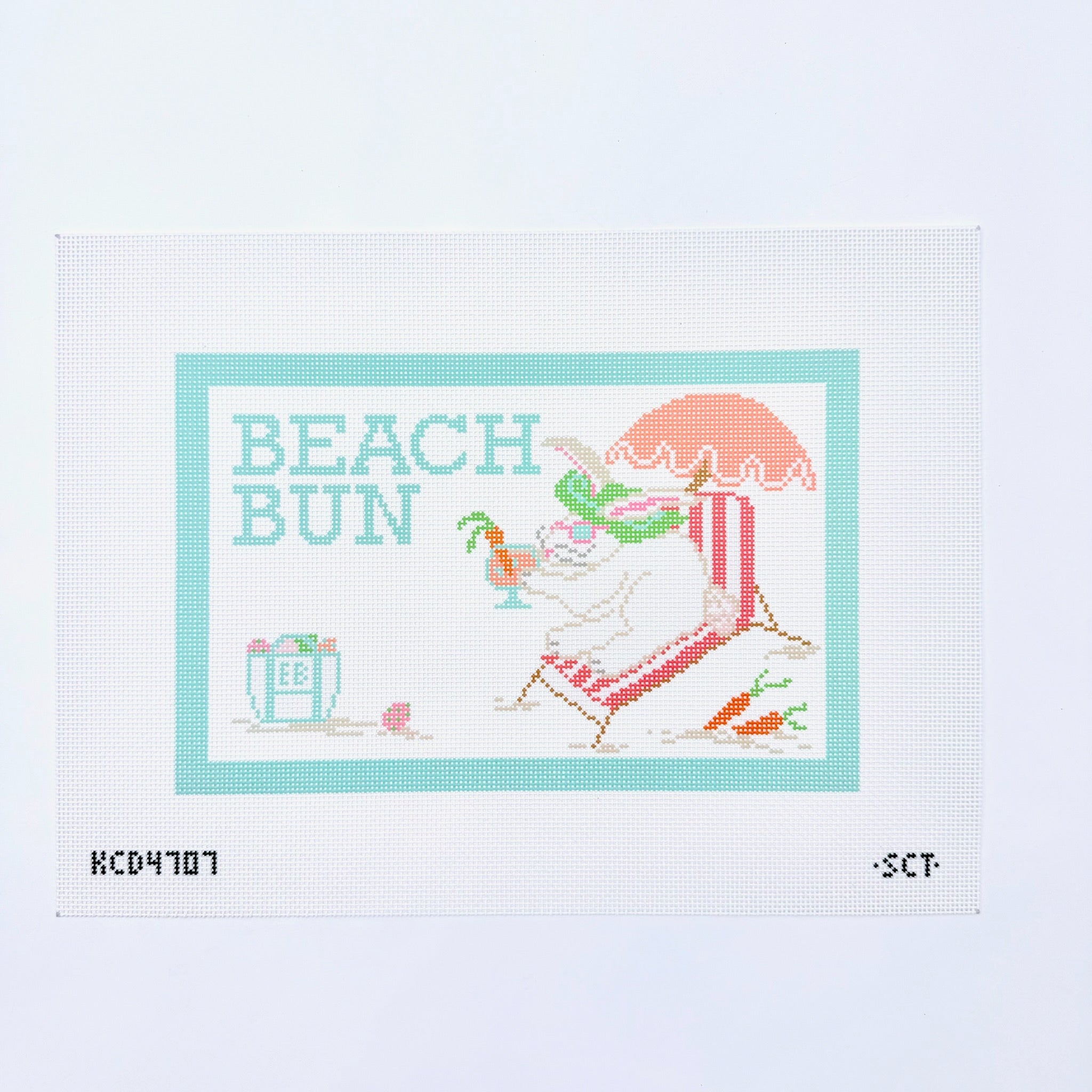 Beach Bun Canvas - KC Needlepoint
