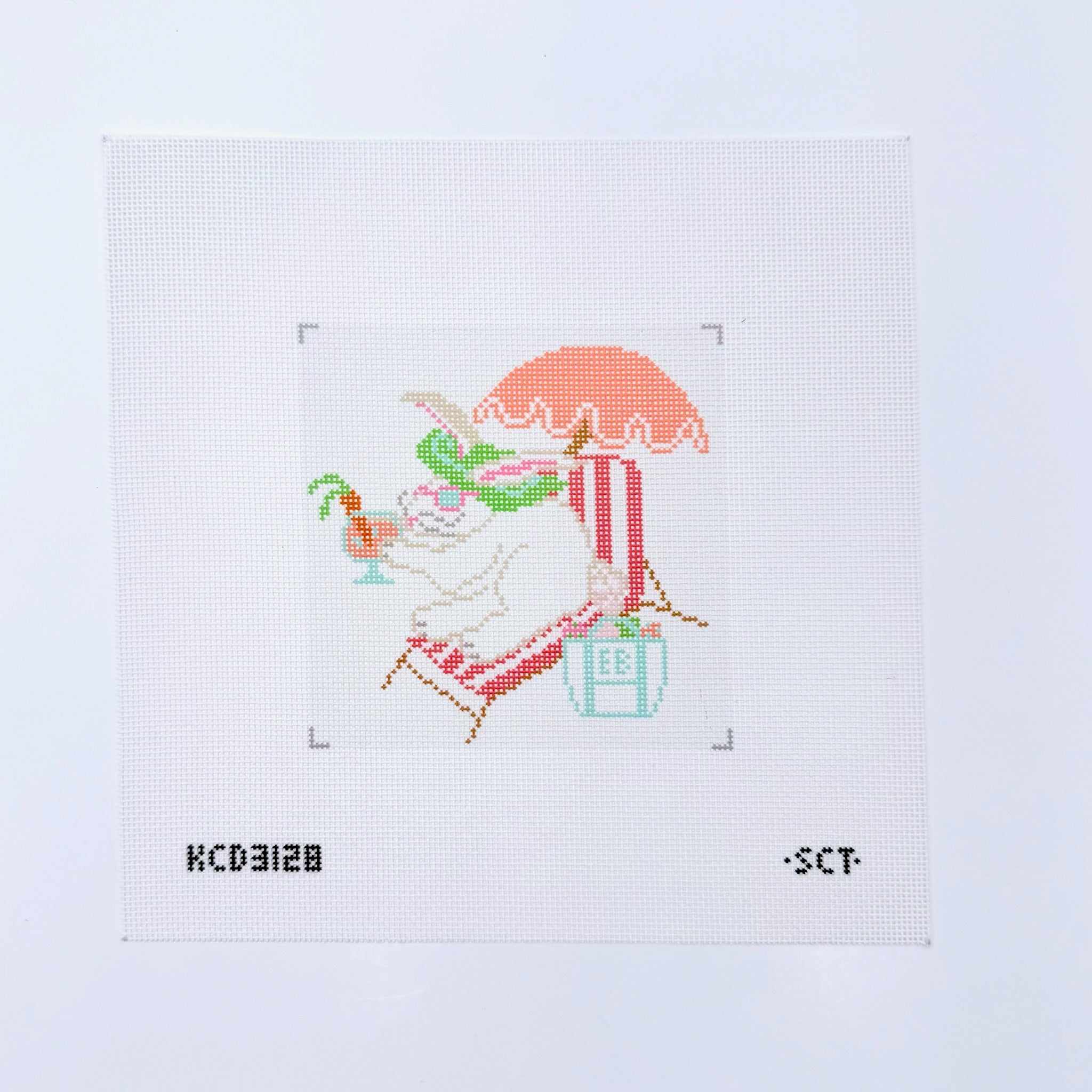 Dolce Vita Riviera Easter Bunny Canvas - KC Needlepoint