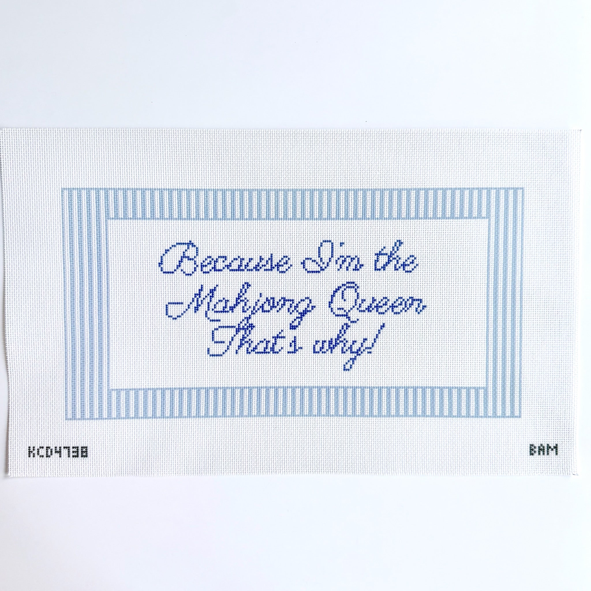 Mahjong Queen Canvas - KC Needlepoint