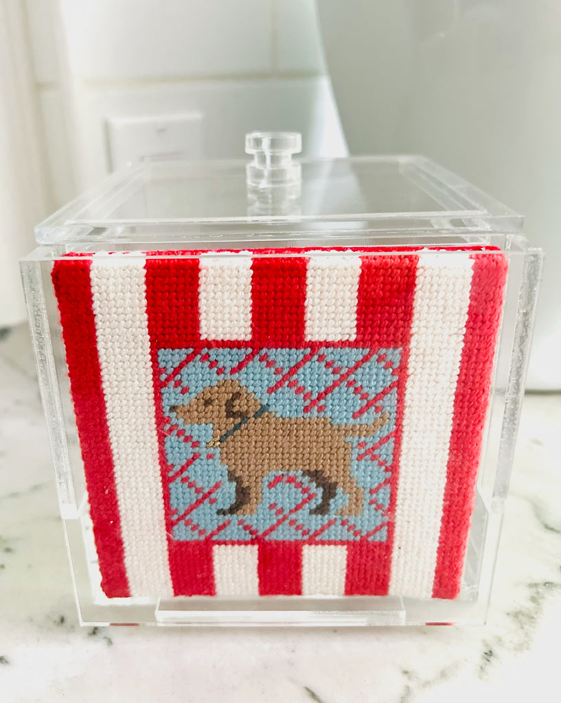 Lucite Box with Lid - KC Needlepoint
